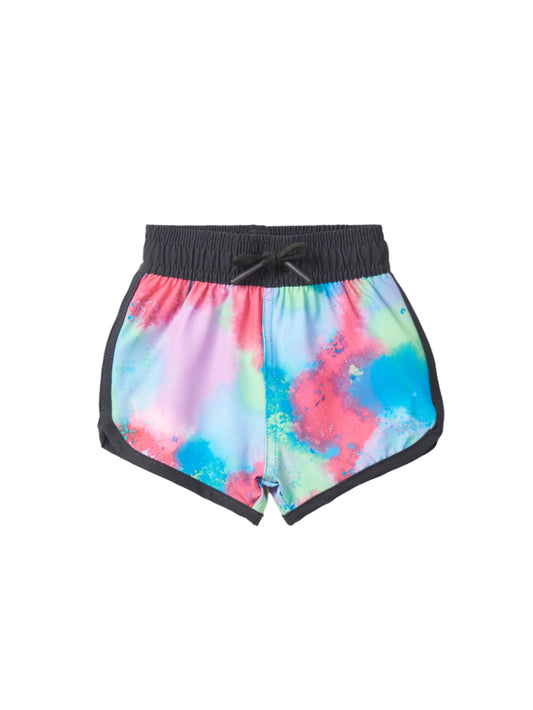 Little Bipsy Boys Swim Short || Neon Watercolor