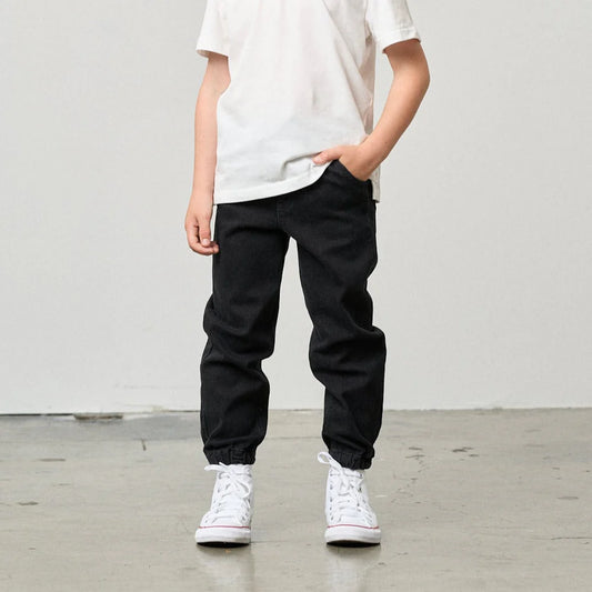 Little Bipsy Denim Jogger || Black