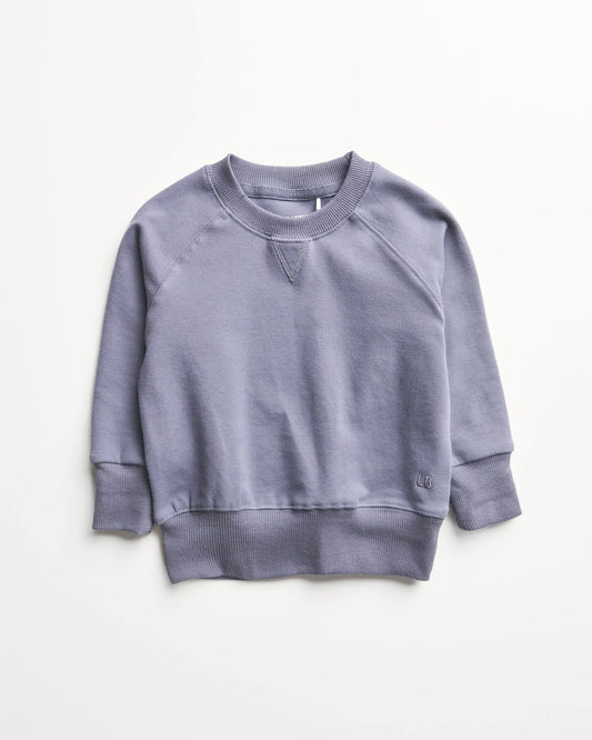 PRE-ORDER Little Bipsy Raglan Crewneck || Smoke