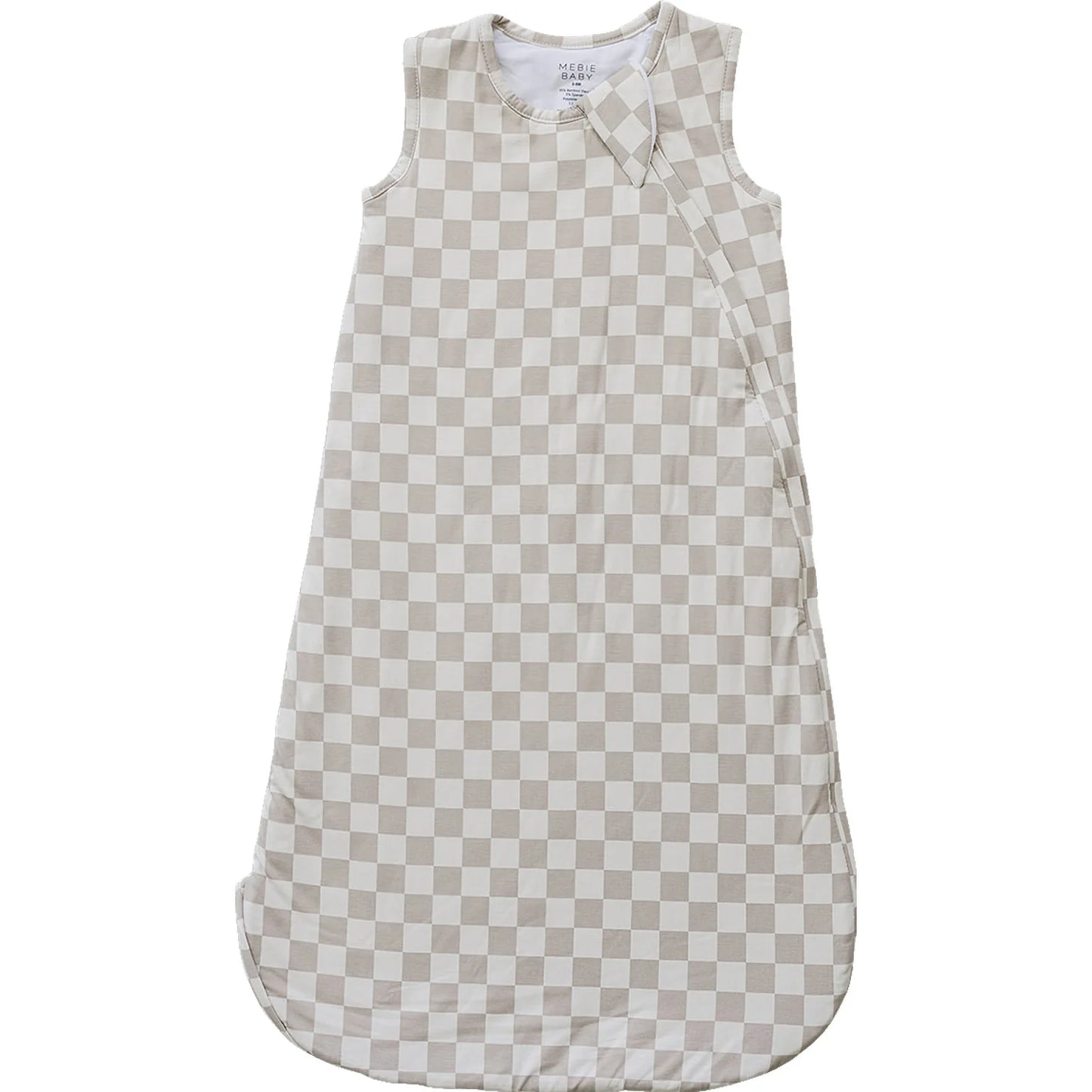 Mebie Baby Bamboo Sleep Sack || Taupe Checkered