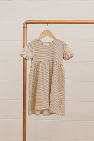 Empire Tee Dress || Mini Late Stripe