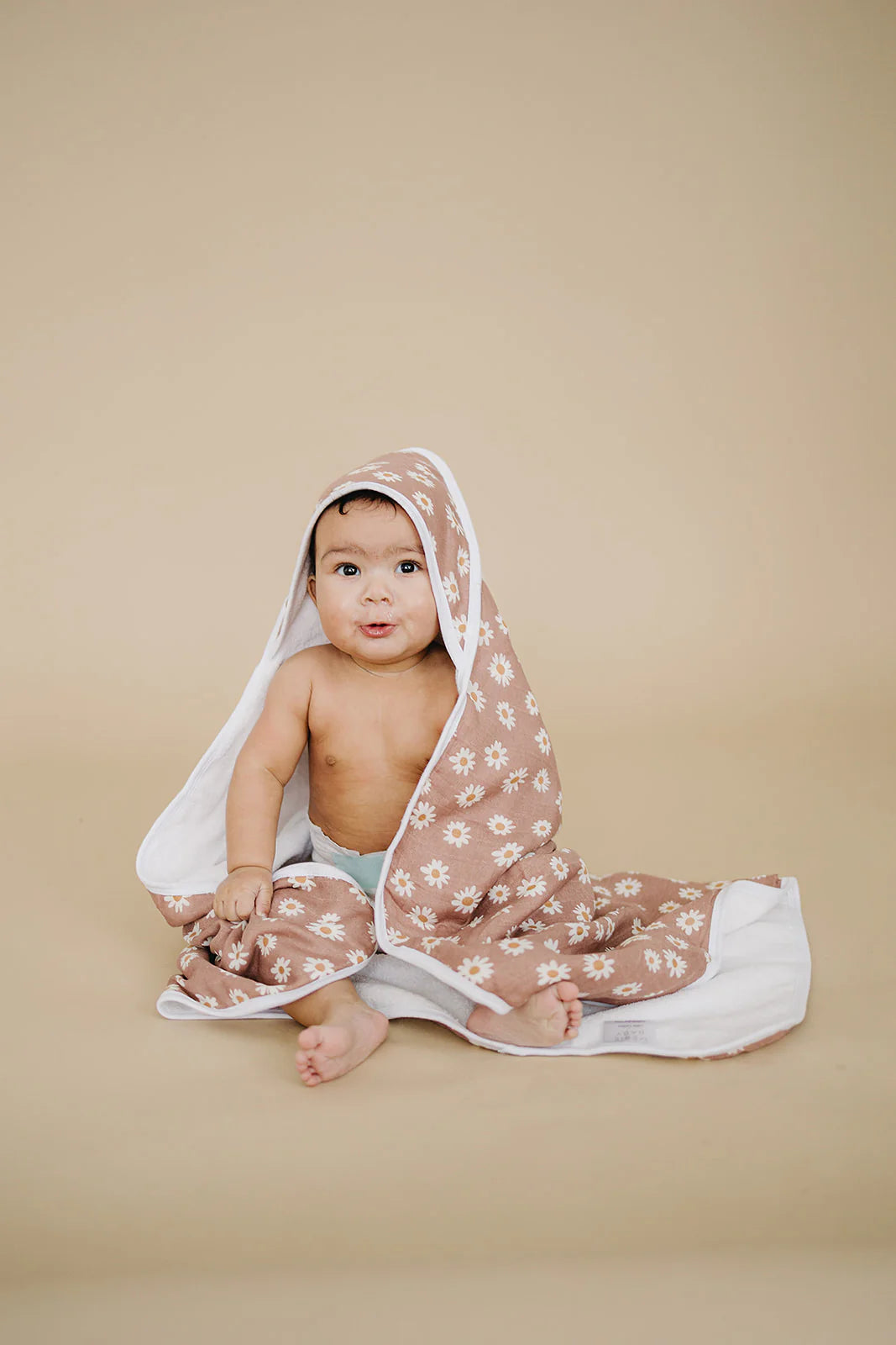 Mebie Baby Muslin Hooded Towel || Daisy Dream
