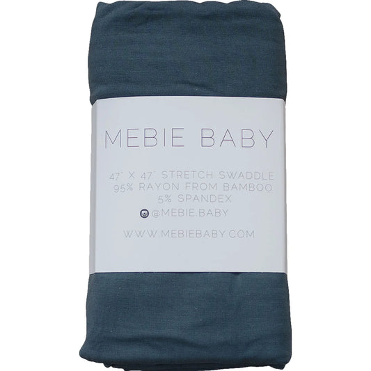 Mebie Baby Bamboo Stretch Swaddle || Charcoal