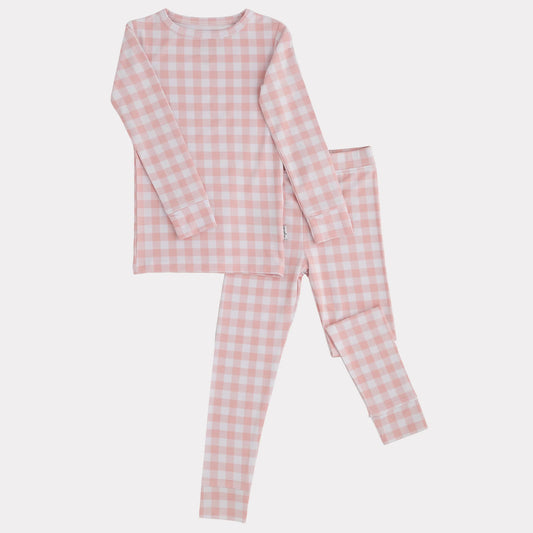 Pip + Phee 2 Piece Bamboo Set || Pink Gingham