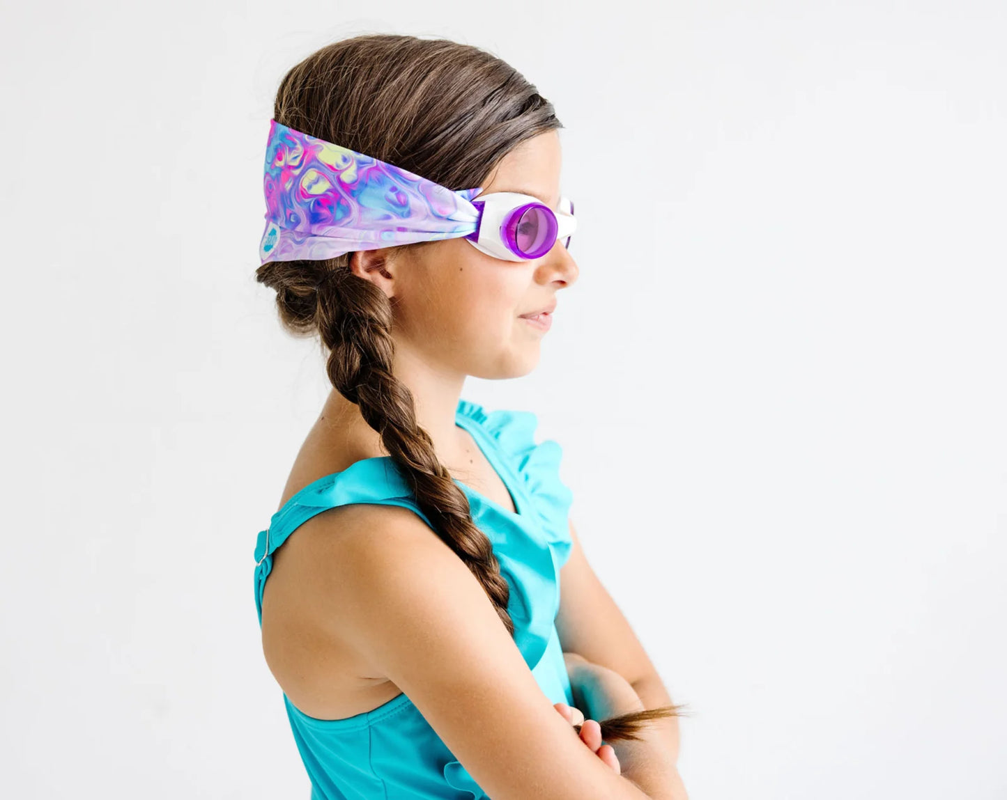 Splash Swim Goggles || Pastel Swirl