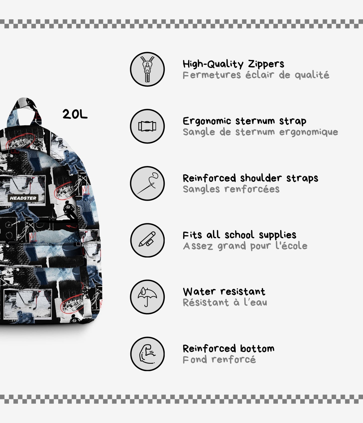 Headster 20L Backpack || Playoff