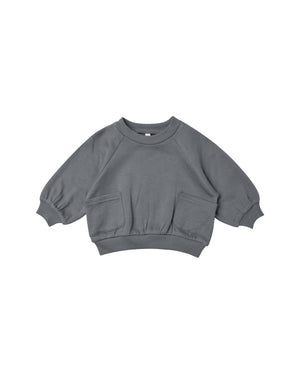 pocket sweatshirt || navy