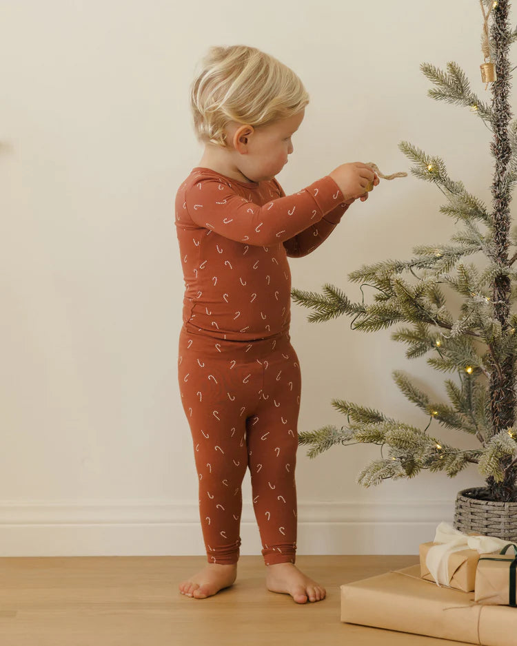 Quincy Mae Bamboo Pajama Set || Candy Cane