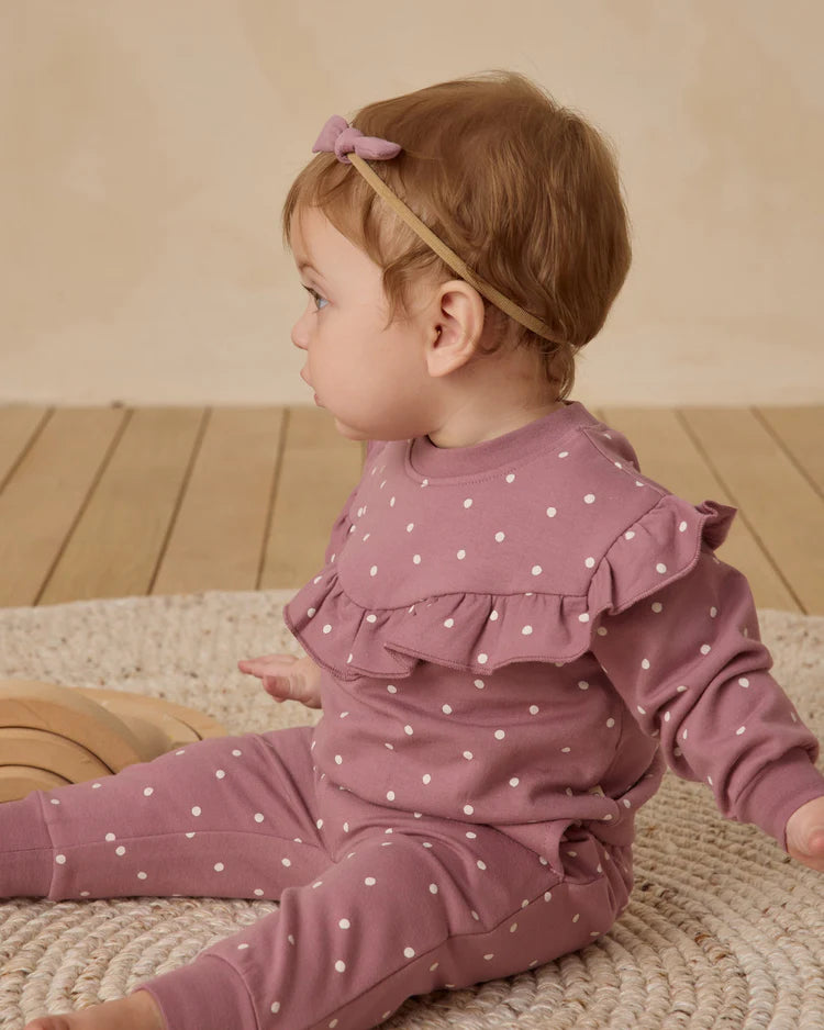 Quincy Mae Little Knot Headband || Mulberry