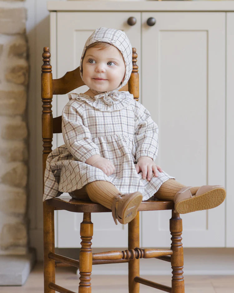 Quincy Mae Simone Dress || Blue Plaid