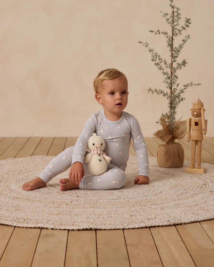 Quincy Mae Bamboo Pajama Set || Snowmen