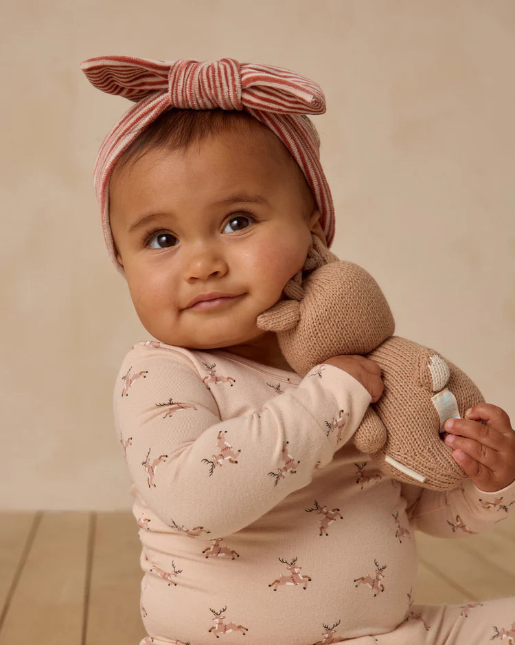 Quincy Mae Velour Headband || Candy Stripe
