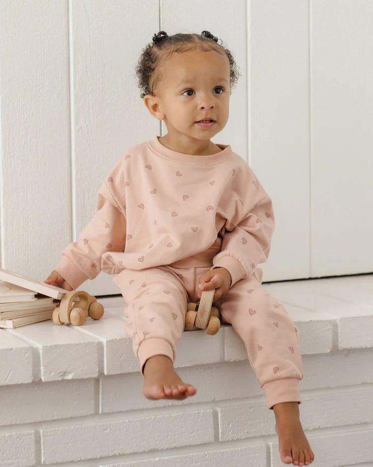 Quincy Mae Relaxed Sweatshirt || Hearts