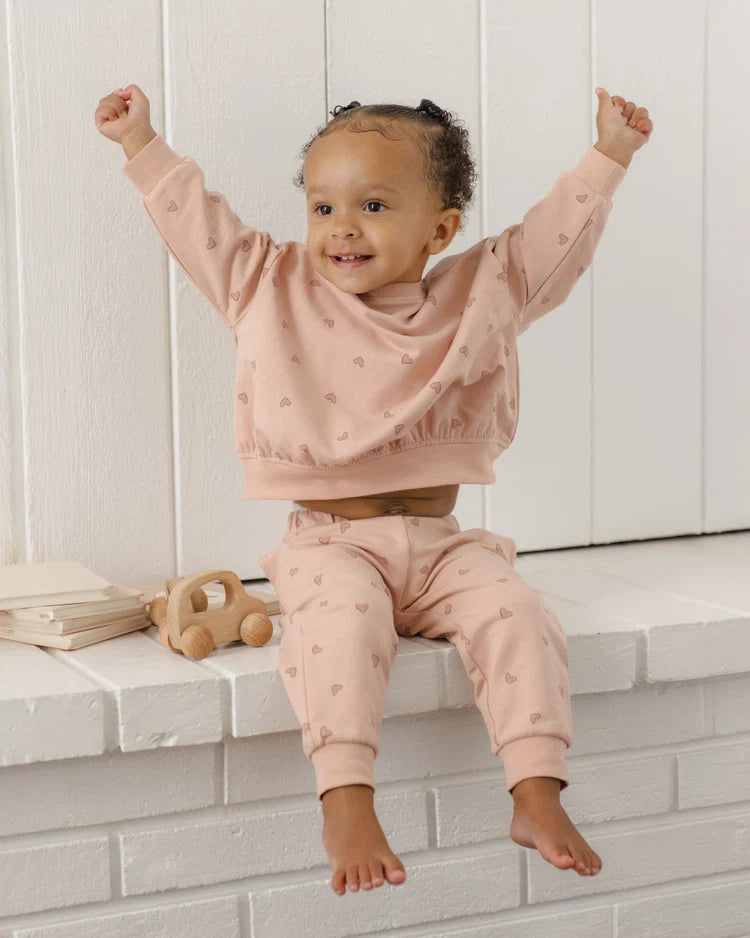 Quincy Mae Relaxed Sweatshirt || Hearts