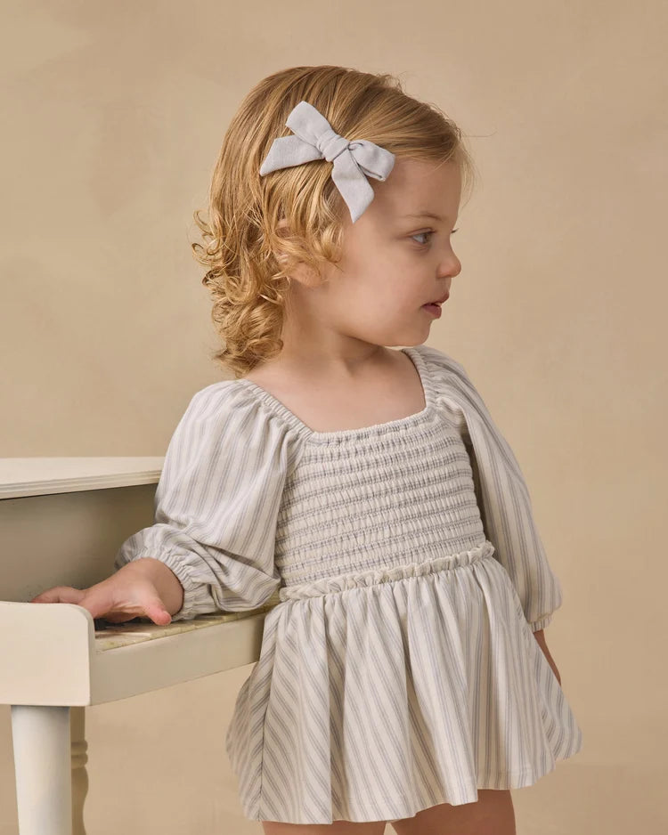 Quincy Mae Lainey Romper || Cloud Stripe