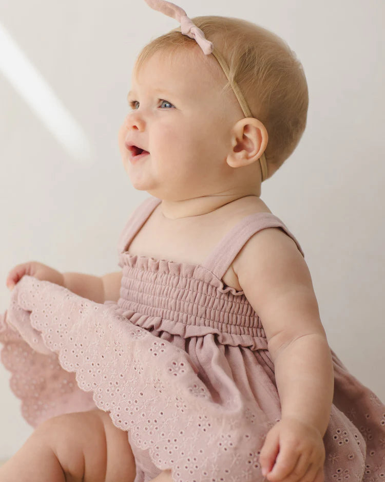Quincy Mae Little Knot Headband || Mauve