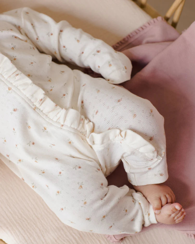Quincy Mae Waffle Baby Blanket || Mauve