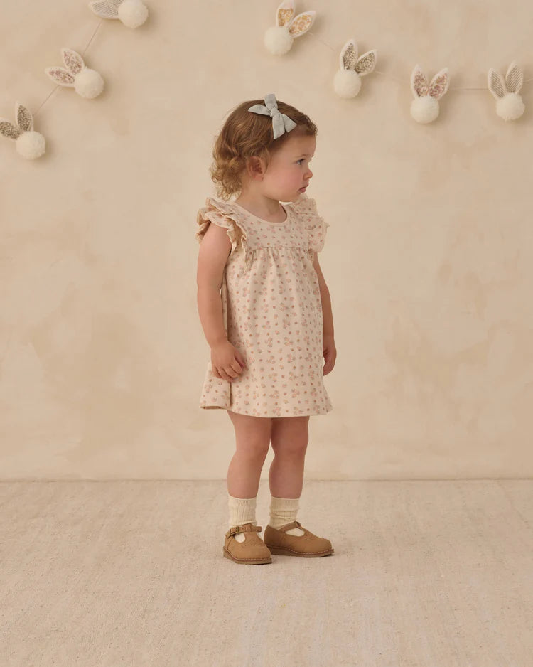 Quincy Mae Flutter Dress || Strawberries