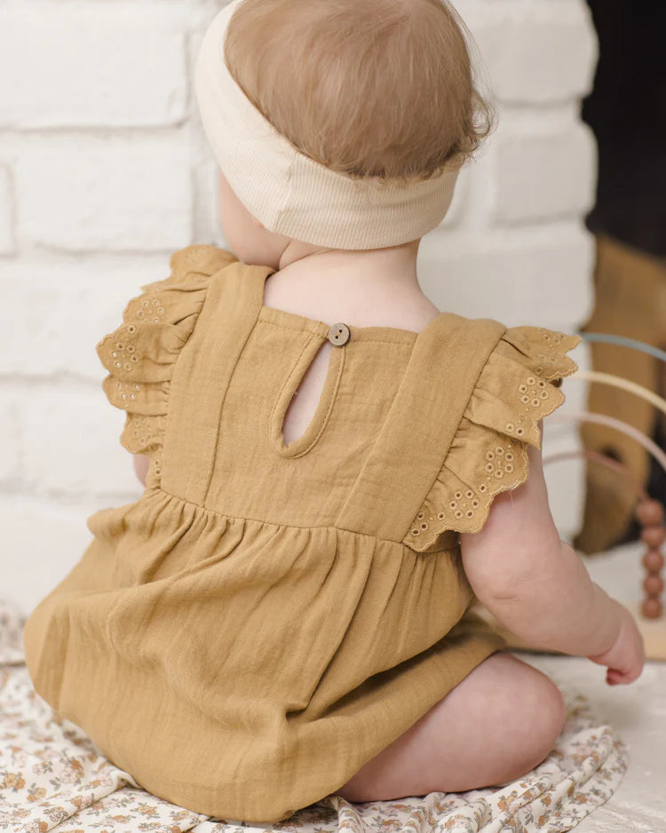 Quincy Mae Naomi Romper || Honey