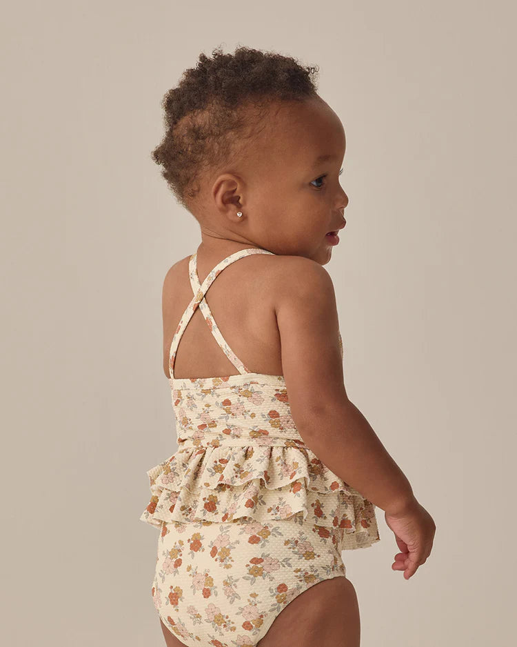 Quincy Mae Ruffled One-Piece Swimsuit || Bloom