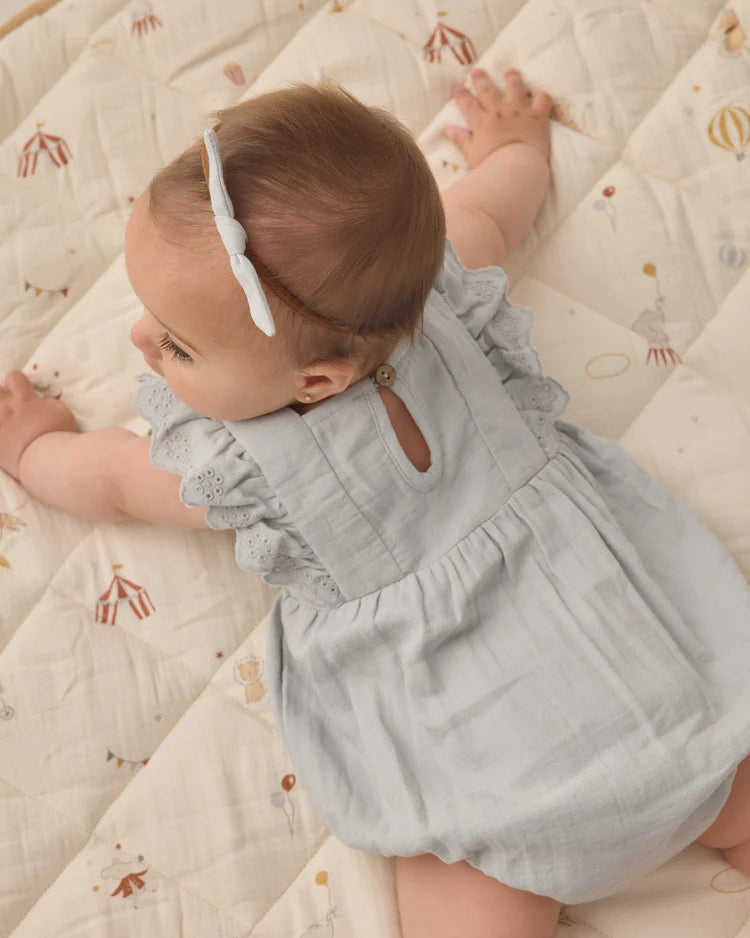 Quincy Mae Naomi Romper || Sky