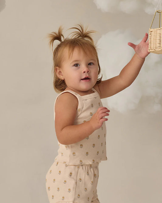 Quincy Mae Evie Tank + Shortie Set || Buttercup