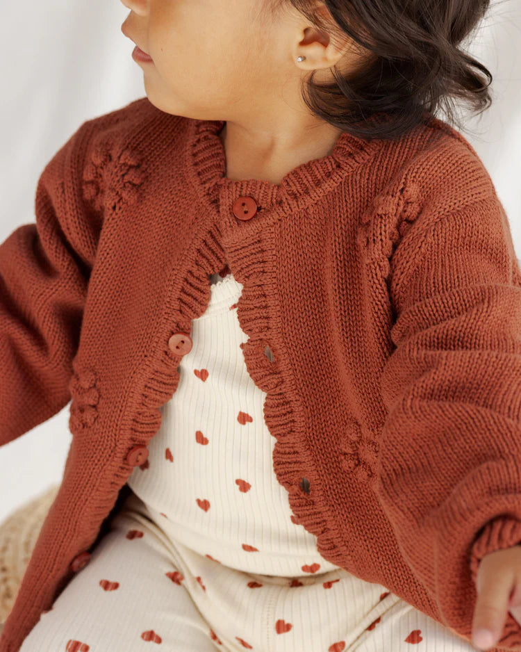 Quincy Mae Knit Cardigan | Red