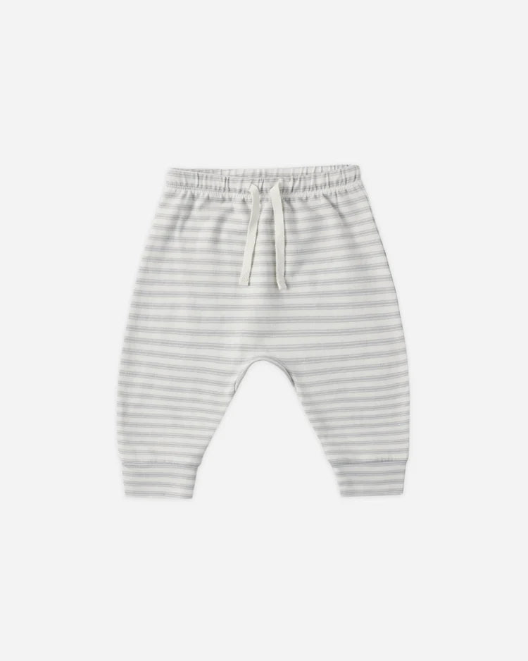 Quincy Mae Drawstring Pant || Cloud Stripe