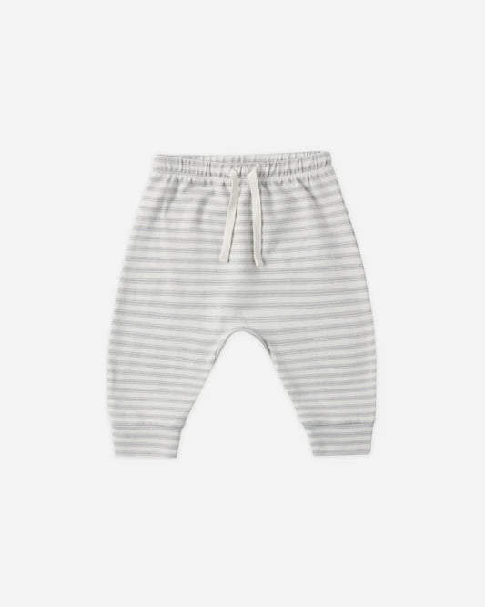 Quincy Mae Drawstring Pant || Cloud Stripe