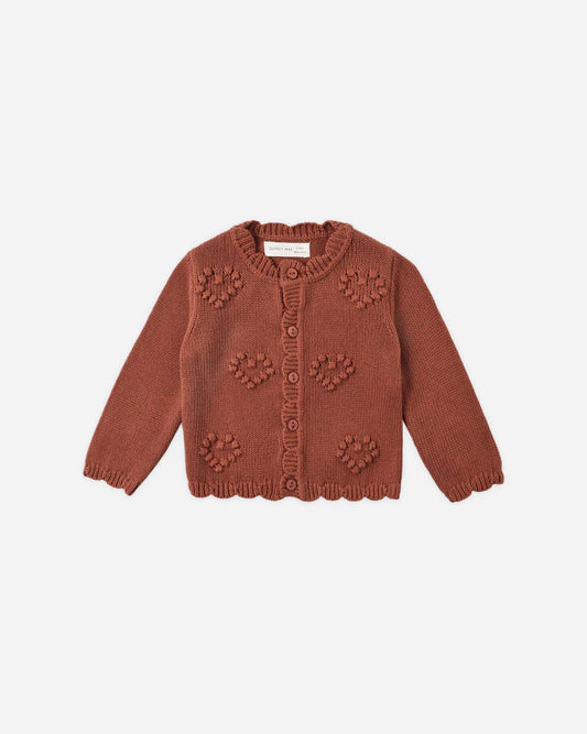 Quincy Mae Knit Cardigan | Red