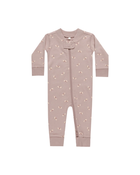 Quincy Mae Zip Long Sleeve Sleeper || Butterflies