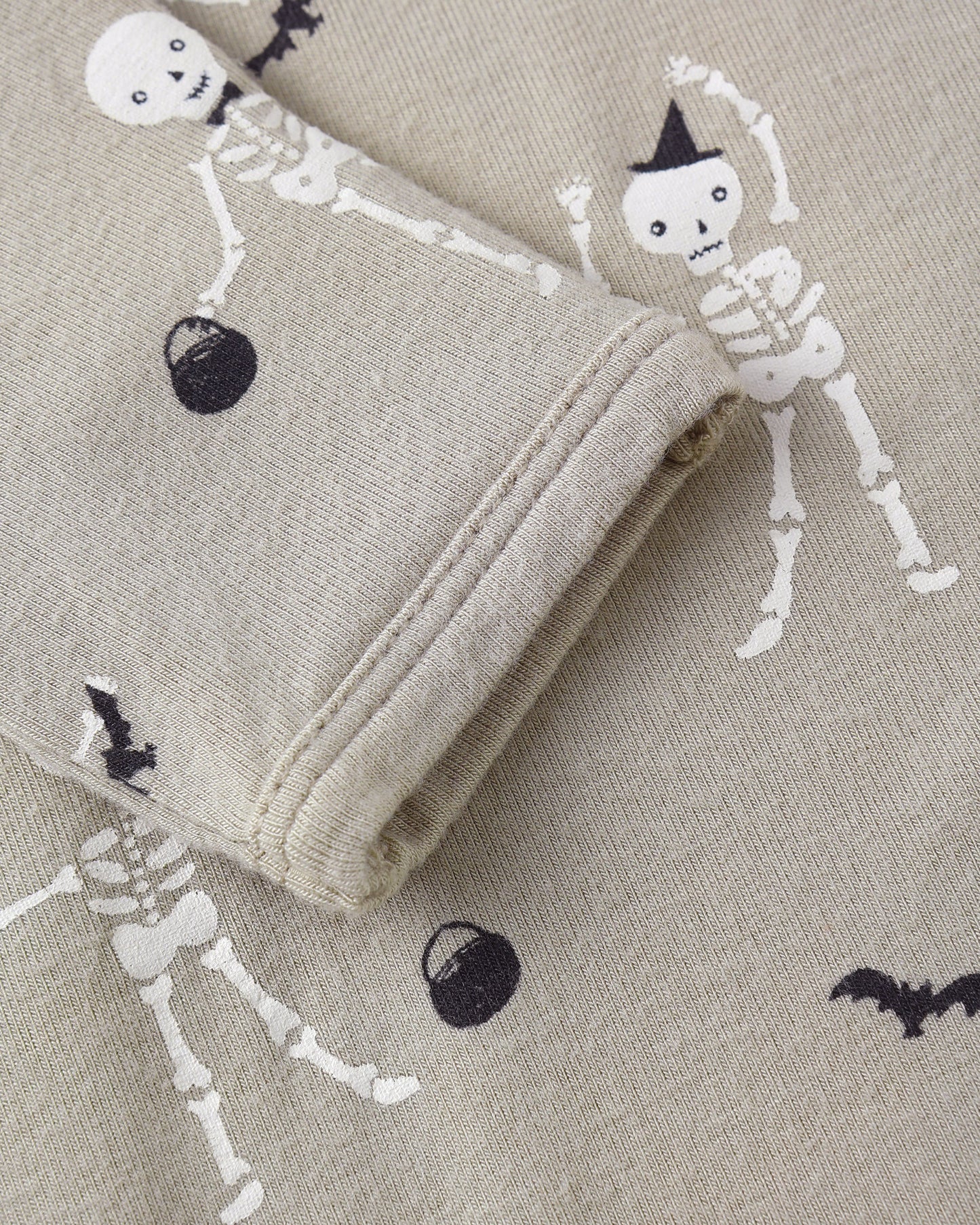 PRE-ORDER Quincy Mae Bamboo Zip Footie || Skeletons