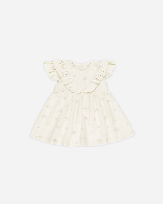Quincy Mae Sleeveless V Dress || Pink Ditsy