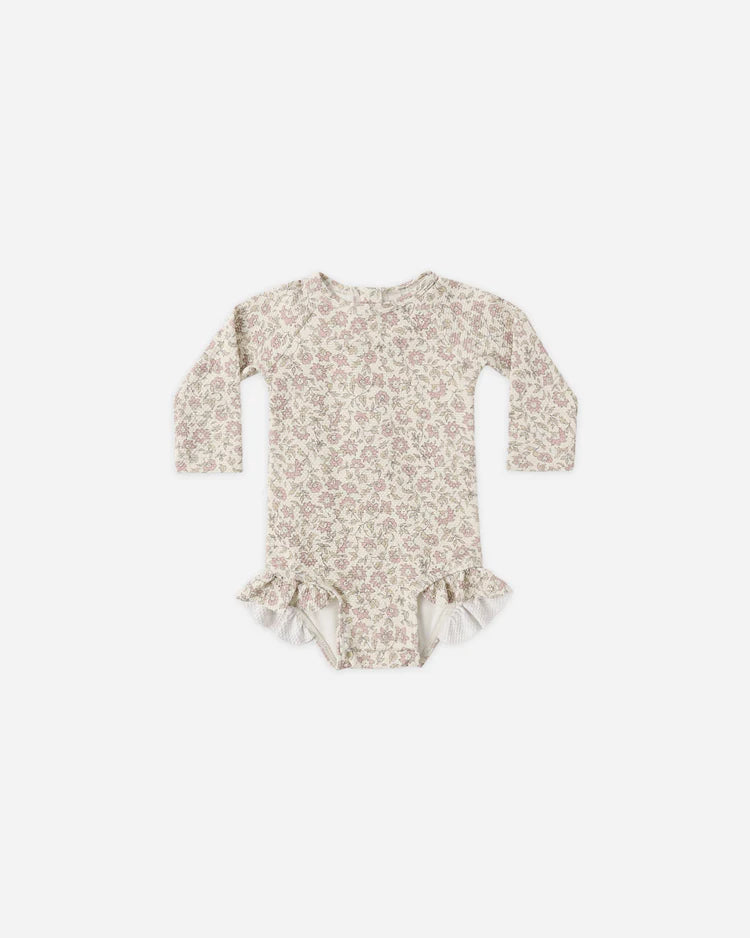 Quincy Mae Olivia Rashguard One-Piece || Dahlia