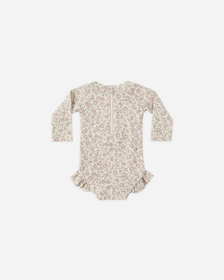 Quincy Mae Olivia Rashguard One-Piece || Dahlia