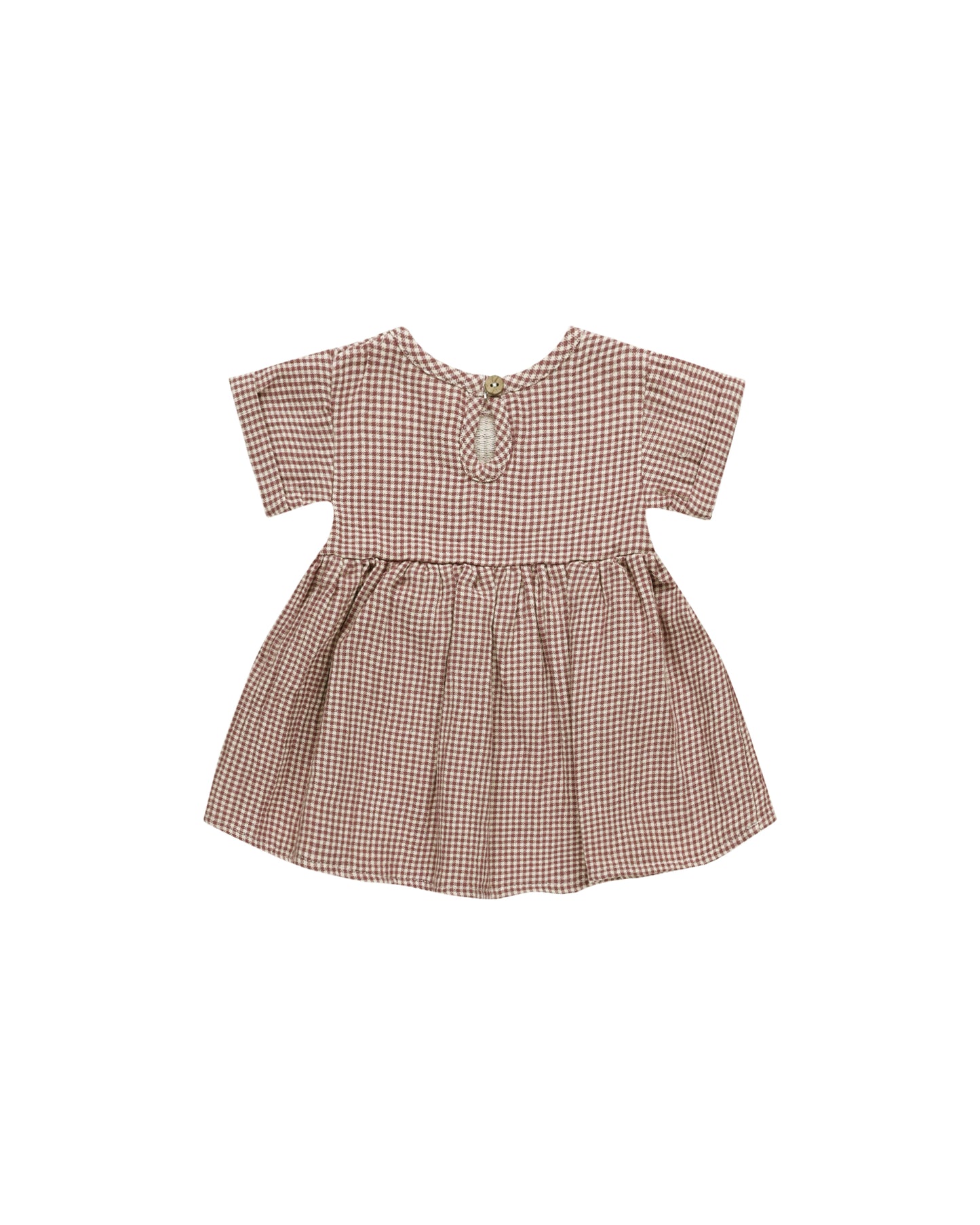 Quincy Mae Brielle Dress || Plum Gingham