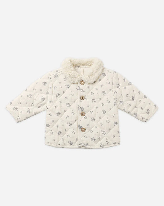 Quincy Mae Quilted Jacket || Winter Berry