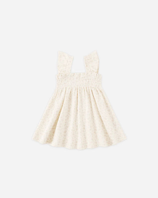 Quincy Mae Smocked Jersey Dress || Ditsy