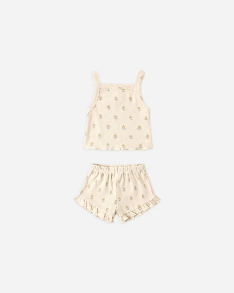 Quincy Mae Evie Tank + Shortie Set || Buttercup
