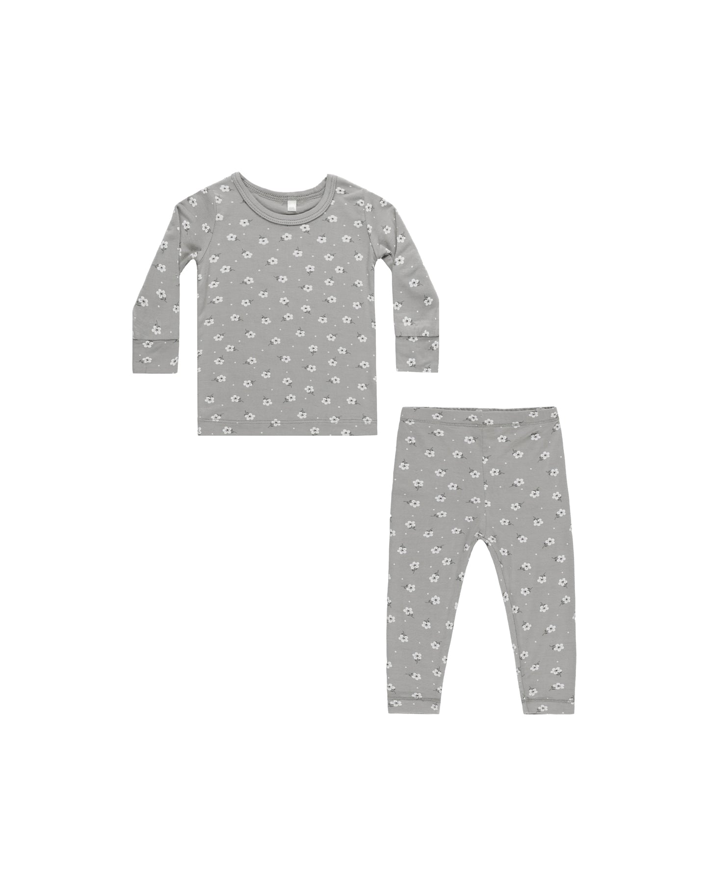 Quincy Mae Bamboo Pajama Set || Blue Ditsy