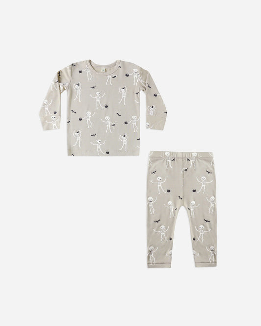 PRE-ORDER Quincy Mae Bamboo Pajama Set || Skeletons