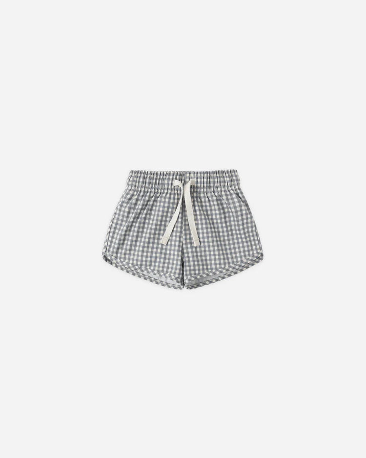 Quincy Mae Boys Swim Short ||Ocean Gingham