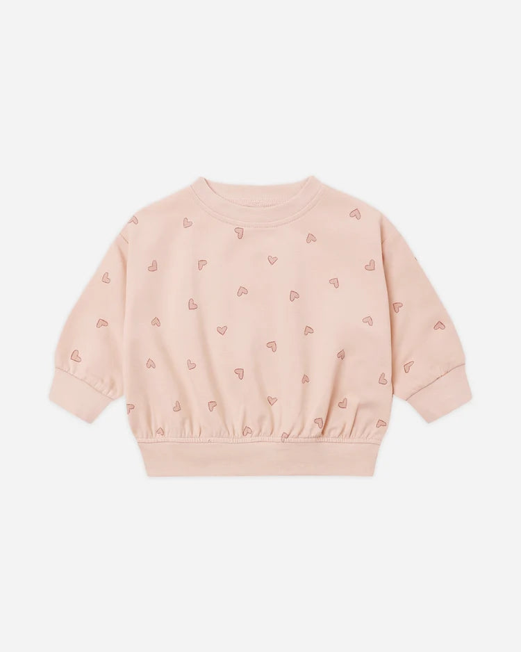 Quincy Mae Relaxed Sweatshirt || Hearts