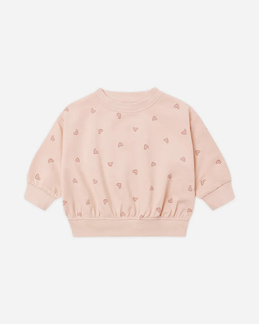 Quincy Mae Relaxed Sweatshirt || Hearts