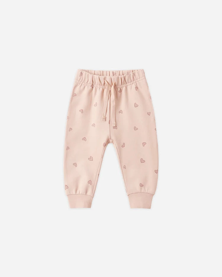 Quincy Mae Relaxed Sweatpants || Hearts