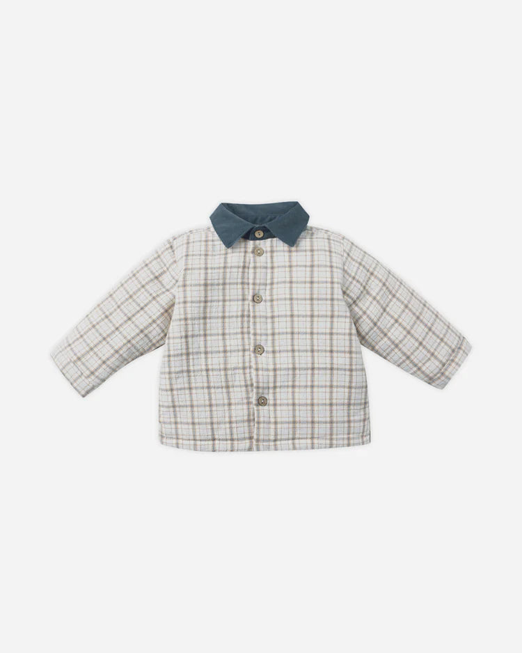 Quincy Mae Ford Jacket || Blue Plaid