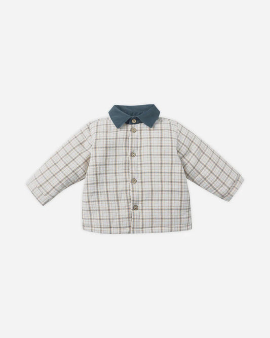 Quincy Mae Ford Jacket || Blue Plaid