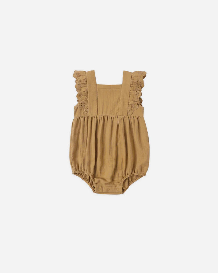 Quincy Mae Naomi Romper || Honey