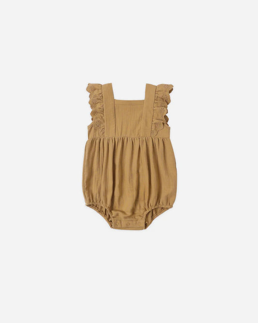 Quincy Mae Naomi Romper || Honey