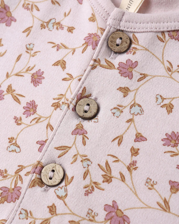 Quincy Mae Henley Bubble Romper || Garden